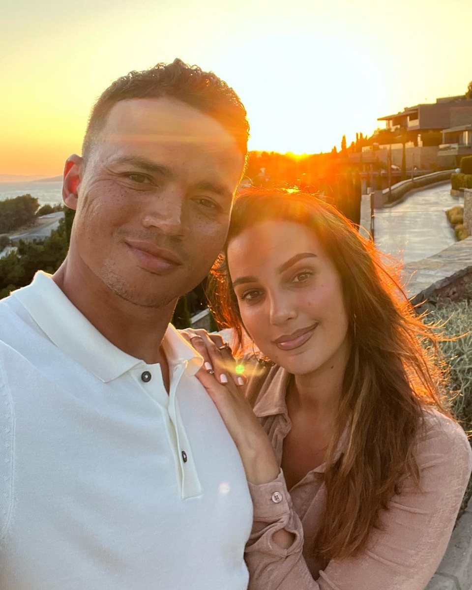 Jermaine Jenas with his wife Ellie Penfold